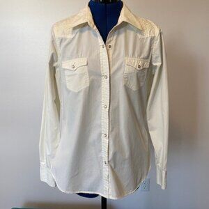 Stetson Western Snap Shirt - Ladies Medium - Ivory